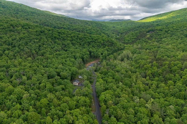 4001 Moreland Gap Rd, New Market, VA 22844 - aerial view of a heavily wooded area and a mountainous background