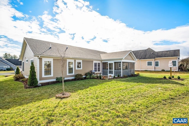 10 Apple Blossom Ct, Nellysford, VA 22958 - rear view of property with a yard and a sunroom