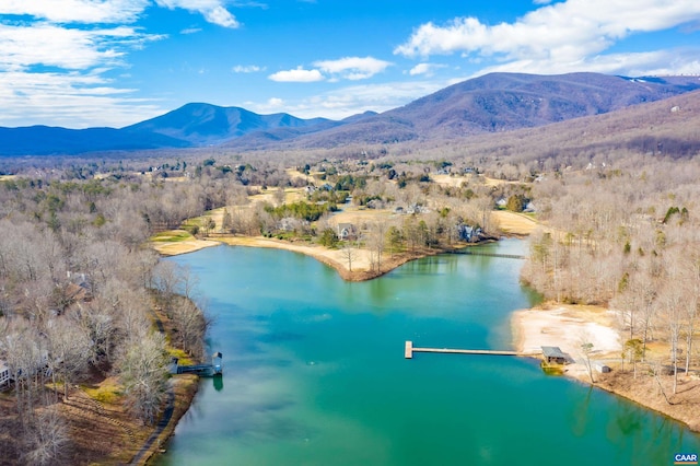 10 Apple Blossom Ct, Nellysford, VA 22958 - bird's eye view with a water and mountain view and a forest view