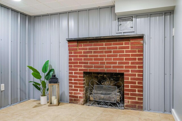 78 Stuart Ave, Stuarts Draft, VA 24477 - detailed view of a brick fireplace