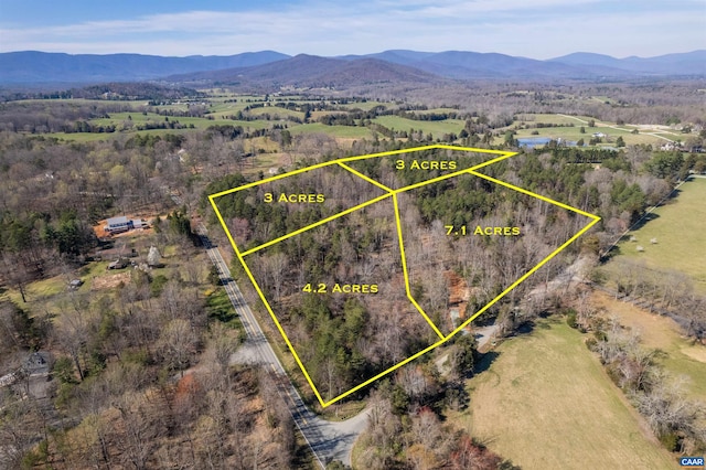 3 Ridge Rd, Charlottesville, VA 22901 - birds eye view of property featuring a rural view and a mountain view