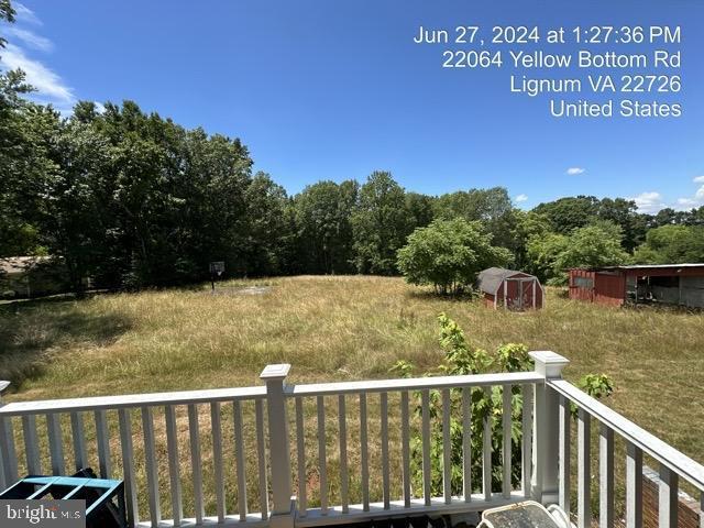 22064 Yellow Bottom Rd, Lignum, VA 22726 - view of yard
