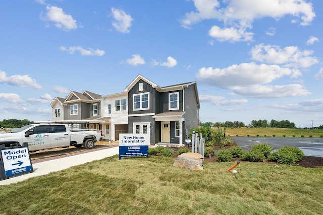 240 Camden Dr, Waynesboro, VA 22980 - view of front of property with board and batten siding and a front yard