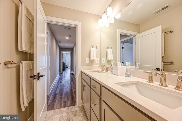 330 Rock Island Rdg, Mineral, VA 23117 - bathroom with double vanity and baseboards