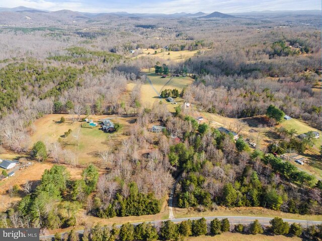 5585 Sperryville Pike, Boston, VA 22713 - aerial view of property and surrounding area with mountains and a forest