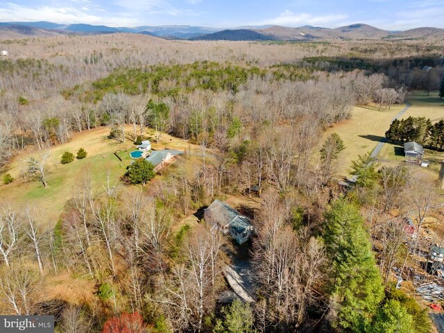 5585 Sperryville Pike, Boston, VA 22713 - drone / aerial view of a mountainous background and a forest