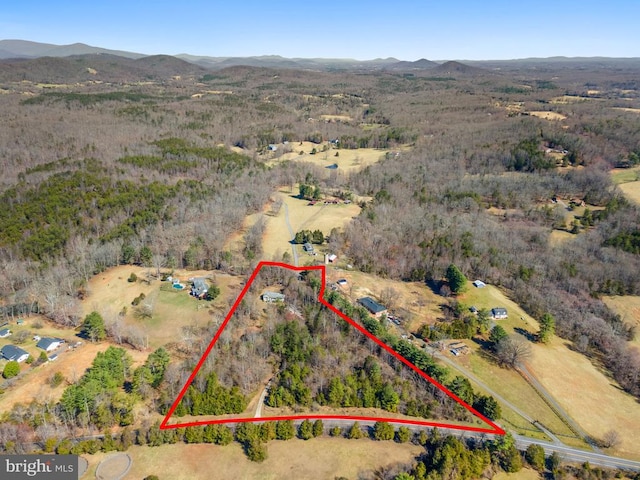 5585 Sperryville Pike, Boston, VA 22713 - view of property location featuring property parcel outlined and mountains