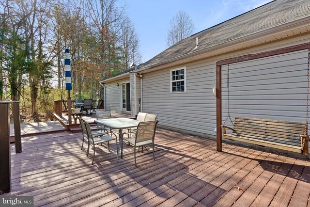 5585 Sperryville Pike, Boston, VA 22713 - deck featuring outdoor dining area
