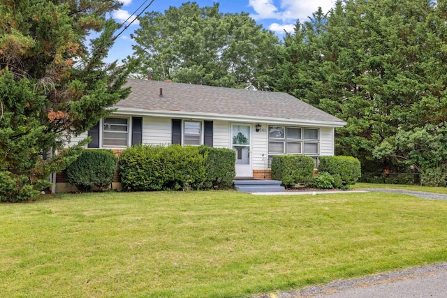 2403 Bare St, Staunton, VA 24401 - view of front facade featuring a front lawn and a shingled roof