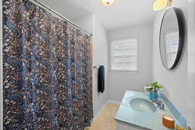 2403 Bare St, Staunton, VA 24401 - full bath featuring vanity and a shower with shower curtain