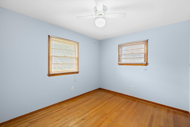 2403 Bare St, Staunton, VA 24401 - spare room with light wood-style flooring and ceiling fan