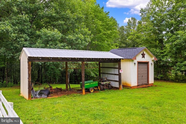 319 Fox Hunters Ln, Madison, VA 22727 - view of grassy yard featuring an outbuilding
