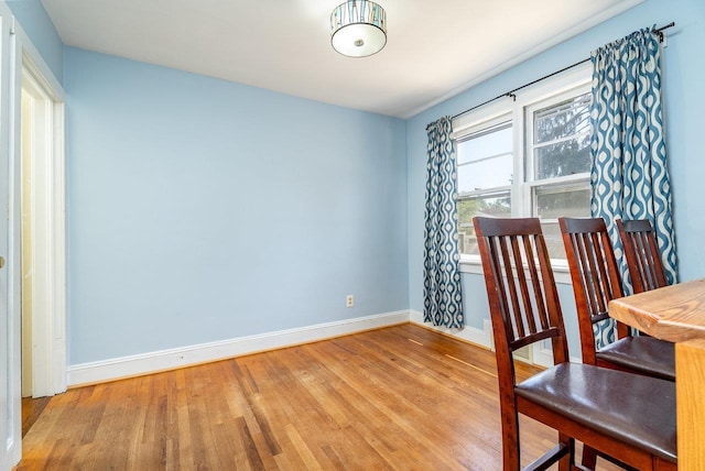 340 New York Ave, Harrisonburg, VA 22801 - dining space featuring wood finished floors and baseboards