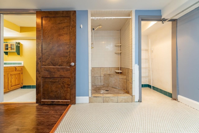 340 New York Ave, Harrisonburg, VA 22801 - full bath with a tile shower and vanity