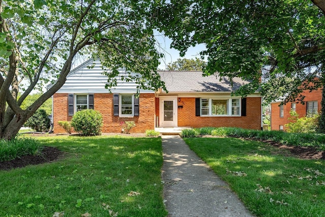 340 New York Ave, Harrisonburg, VA 22801 - view of front of property with a front lawn and brick siding