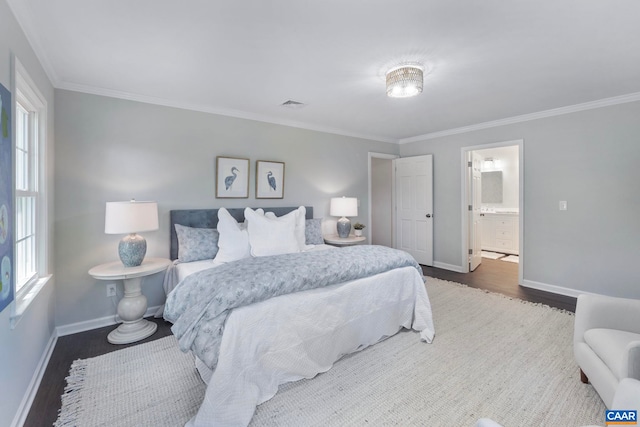 102 Powhatan Cir, Charlottesville, VA 22901 - bedroom with wood finished floors, baseboards, multiple windows, and crown molding