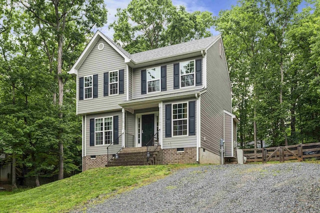 10 Zephyr Rd, Palmyra, VA 22963 - view of front of property with crawl space