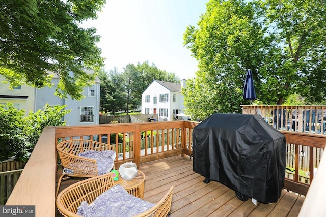 769 Cherry Tree Ln, Warrenton, VA 20186 - wooden deck with grilling area
