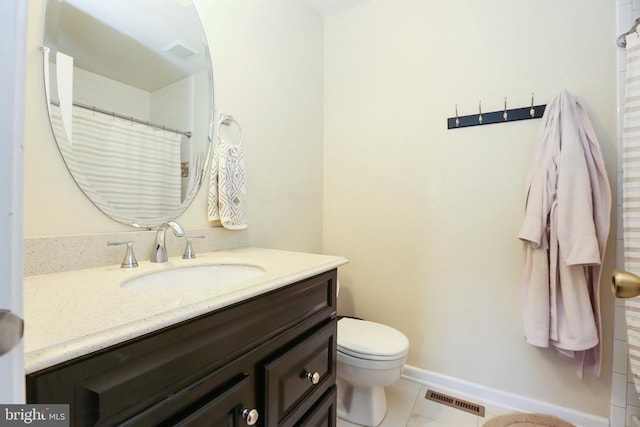 769 Cherry Tree Ln, Warrenton, VA 20186 - full bath with vanity, tile patterned flooring, and a shower with curtain