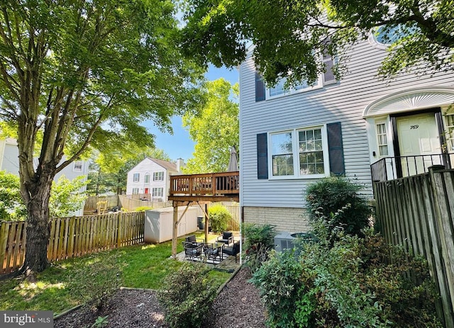 769 Cherry Tree Ln, Warrenton, VA 20186 - fenced backyard featuring a patio