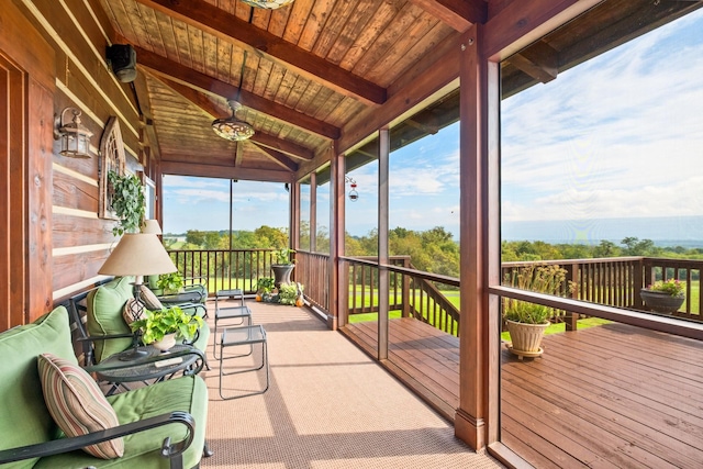 945 Neese Ln, New Market, VA 22844 - exterior space with beam ceiling
