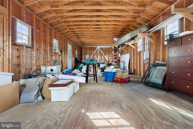 view of storage room