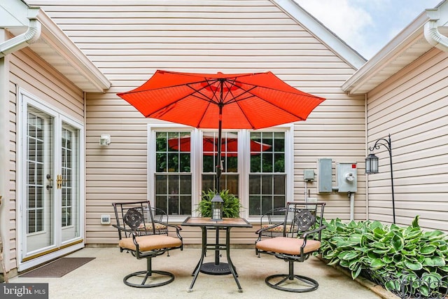12006 Meadow Branch Way, Fredericksburg, VA 22407 - view of patio / terrace featuring french doors