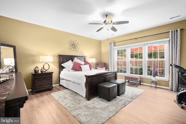 12006 Meadow Branch Way, Fredericksburg, VA 22407 - bedroom with wood finished floors and ceiling fan