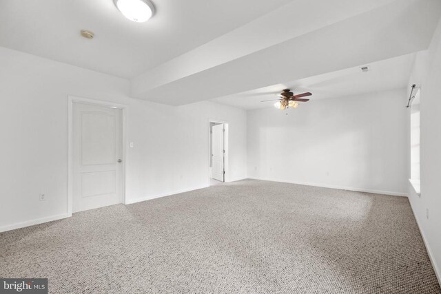 5519 Bazzanella Dr, Mineral, VA 23117 - carpeted spare room featuring ceiling fan, baseboards, and a smoke detector