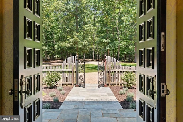 8833 Wales Rd N, Warrenton, VA 20186 - view of patio / terrace featuring a gate