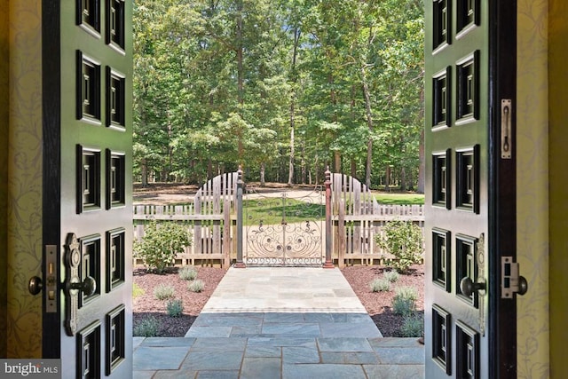 8833 Wales Rd N, Warrenton, VA 20186 - view of patio / terrace with a gate