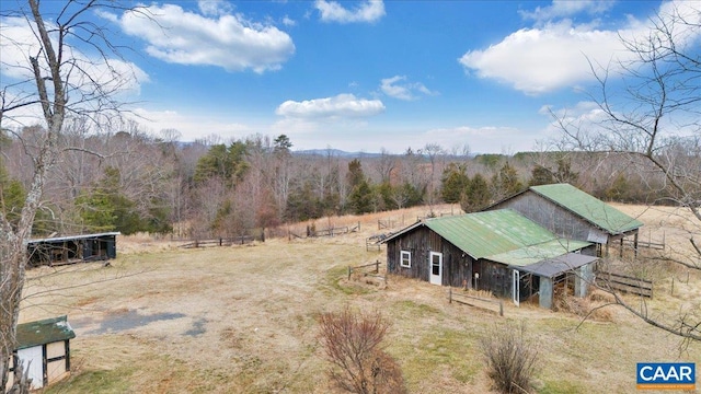 2420 James River Rd, Esmont, VA 22937 - bird's eye view featuring a rural view