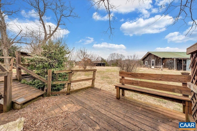 2420 James River Rd, Esmont, VA 22937 - view of wooden deck
