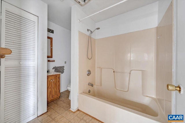 2420 James River Rd, Esmont, VA 22937 - full bath with toilet, vanity, and shower / tub combination