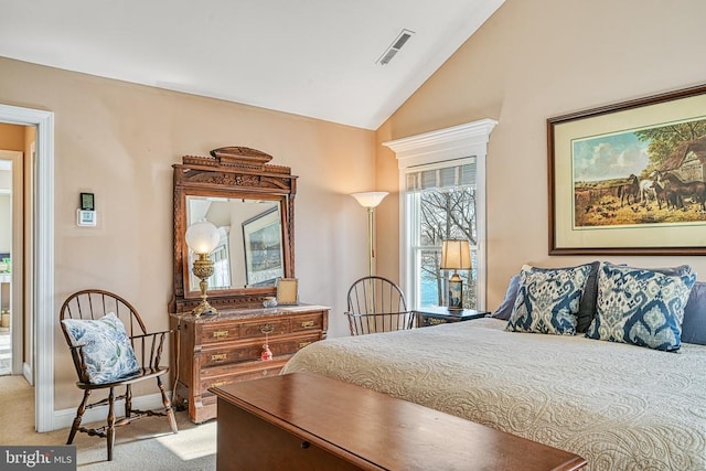 175 Covenant Way, Bumpass, VA 23024 - bedroom with vaulted ceiling and light carpet