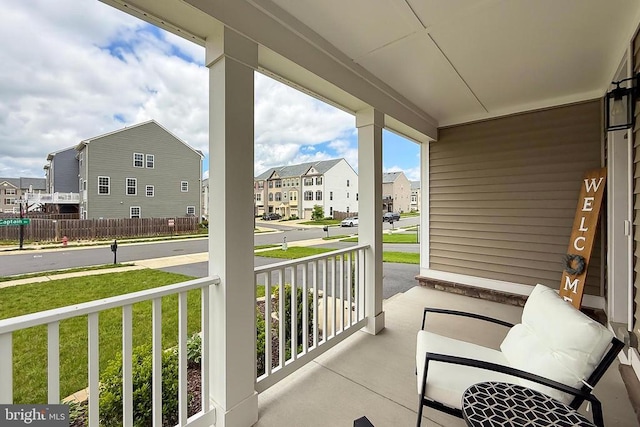 2020 Captain Dr, Fredericksburg, VA 22408 - covered porch with a residential view
