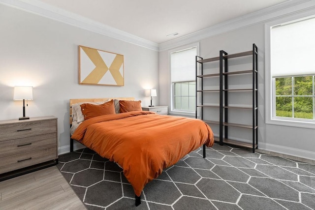 120 Ridgeline Dr, Waynesboro, VA 22980 - bedroom featuring ornamental molding, baseboards, and wood finished floors