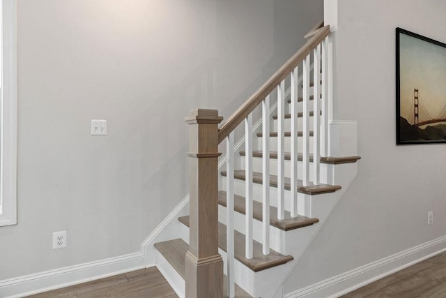 120 Ridgeline Dr, Waynesboro, VA 22980 - stairs with wood finished floors and baseboards