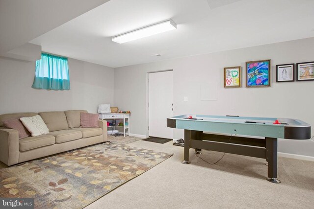 4102 Chris Shan Ct, Fredericksburg, VA 22408 - recreation room featuring carpet flooring and baseboards