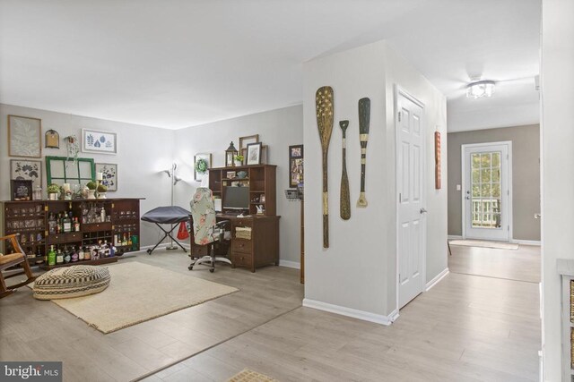 4102 Chris Shan Ct, Fredericksburg, VA 22408 - office space with light wood-type flooring and baseboards