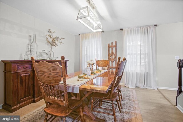 4102 Chris Shan Ct, Fredericksburg, VA 22408 - dining room featuring light wood-style floors and baseboards