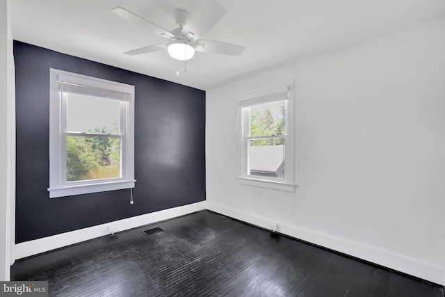 316 Wayland Rd, Culpeper, VA 22701 - spare room with dark wood-type flooring and ceiling fan