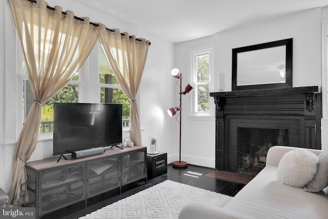 316 Wayland Rd, Culpeper, VA 22701 - living area with wood finished floors and a fireplace