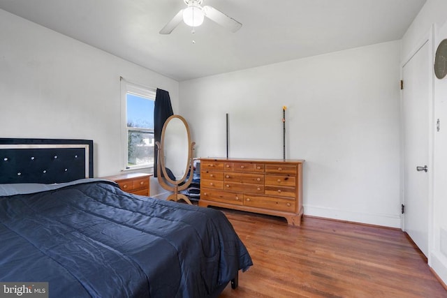 130 Morningside Dr, Culpeper, VA 22701 - bedroom with wood finished floors and ceiling fan
