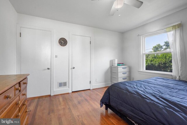 130 Morningside Dr, Culpeper, VA 22701 - bedroom with wood finished floors and a ceiling fan