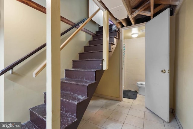 130 Morningside Dr, Culpeper, VA 22701 - stairway featuring tile patterned flooring