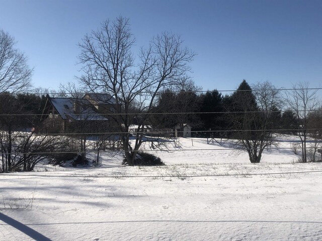 view of snowy yard