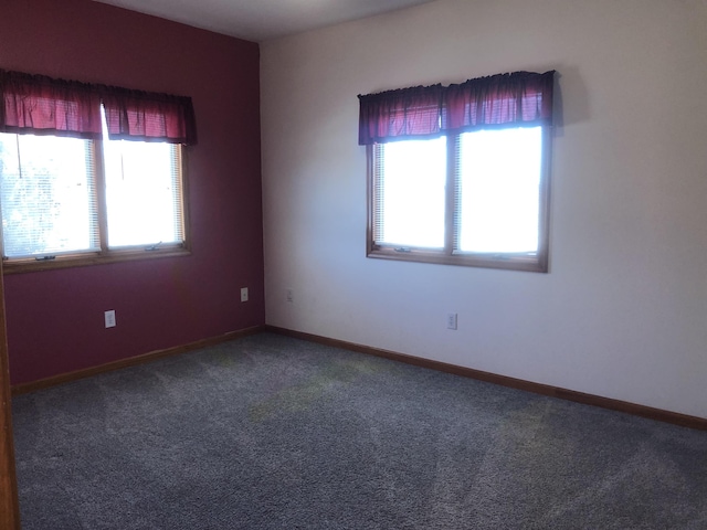 empty room with carpet floors