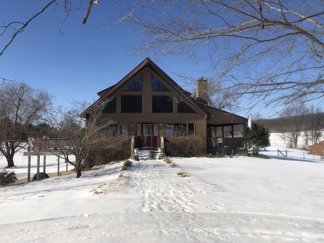 view of front of property