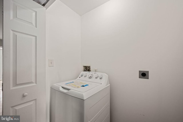  - washroom with washer / dryer